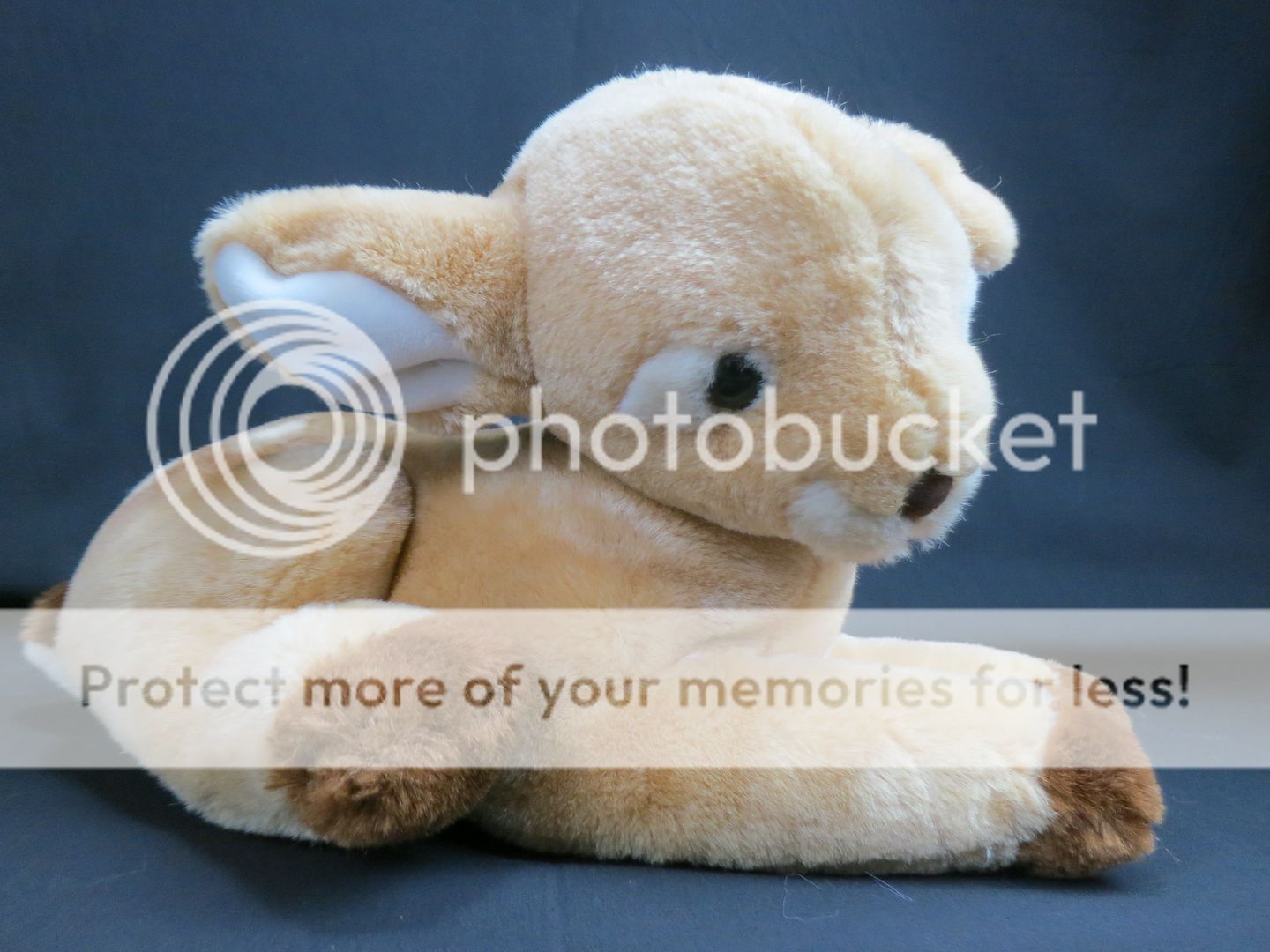 baby deer vintage lica laying down fawn doe brown tan plush